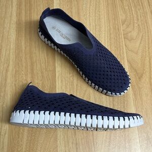 NEW Ilse Jacobsen Tulip slip on sneaker navy 9 EU 40